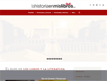 Tablet Screenshot of lahistoriaenmislibros.com